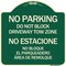 Signmission Do Not Block Driveway Tow Zone No Estacione No Bloque El Parquiedero Area De Remolque, G-1818-24173 A-DES-G-1818-24173 - alternate 1